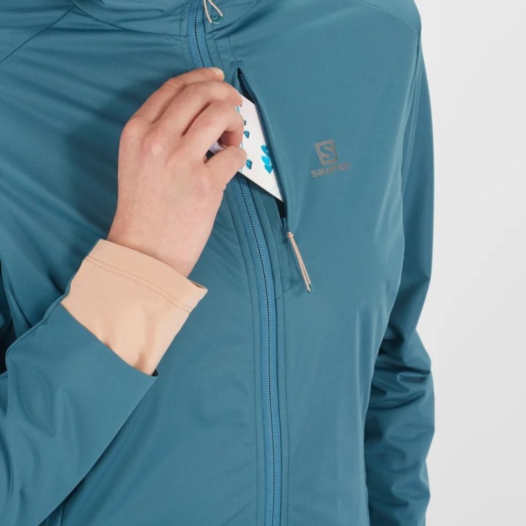 Turquoise Salomon Light Women's Shell Jackets | IE TA1792